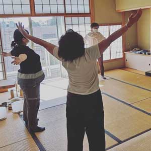 気功体操の様子